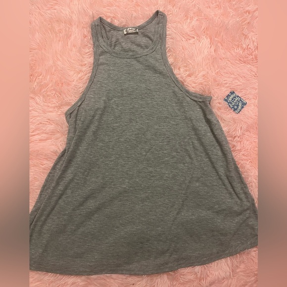 Free People Tops - Free People Charcoal Sleeveless Tank